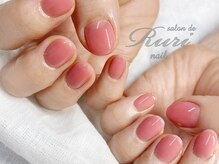 サロンドルリネイル(salon de Ruri nail)/◎ちゅるんちゅるん♪ワンカラー