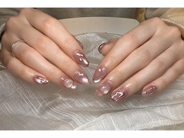 バレンタインネイル