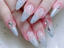シーアンドビーネイル(C&B Nail)/チップ長さだし持ち込みデザイン