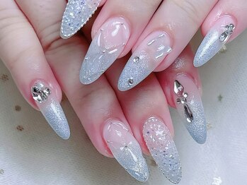 シーアンドビーネイル(C&B Nail)/チップ長さだし持ち込みデザイン