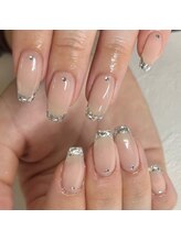 ネイル＆パーツケアrinory石巻店/ガラスフレンチ