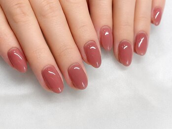 ネイルビジョルノ つくばみどりの店(Nail Begiorno)の写真/【オフ無料】でワンランク上の指先へ♪シンプルにおしゃれを楽しむワンカラー☆