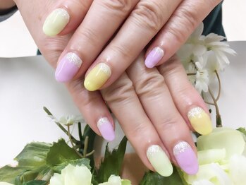 プルミエ ネイル(Premier Nail)/カラフル☆根元ラメ