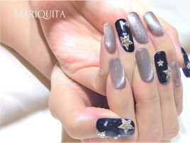 スカルプ☆夜空ネイル