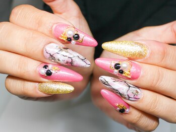 エムネイル(M-Nail)/★ピンク大理石★