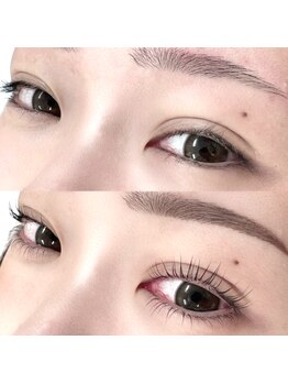 ネイルサロン レクラン(Nail Salon L'ecrin)の写真/ネイル&まつげ同時施術がお得☆《ラッシュリフト(まつ毛パーマ上)＋ハンドorフット2点セット¥10500》