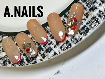 エーネイルズ 心斎橋(A.nails)/ハートネイル