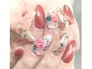 レッドマグネット&バラネイル♪