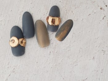 テラスアヴェダ 心斎橋店(Terrace AVEDA)/リング★ネイル！ネイビー