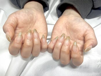 ヤシネイル(Yashi Nail)/ラメグラ ゴールド