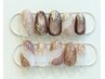 【ハンドジェルネイル】季節のアートコース定額¥8800