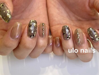 ホロでビターな春ネイル