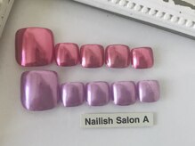 ネイリッシュサロン エー(Nailish Salon A)/ミラーネイルフット