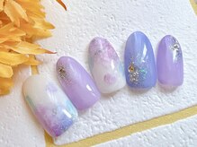 アミネイルズ(AmiNails)/紫陽花ネイル♪