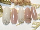 ピンクパール×ホワイト