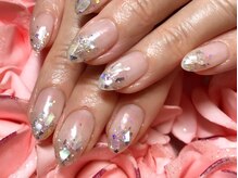 アンドハッピー(AND Happy)/ネイル　シンプルラメグラ