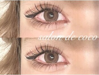 サロンデココ(salon de coco)の写真/《心斎橋/四ツ橋》圧倒的モチの良さ×濃密まつ毛でぱっちり目元へ*フラット/ボリューム/バインド/LEDご用意