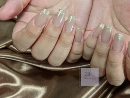 ナチュラルベースラメグラデ