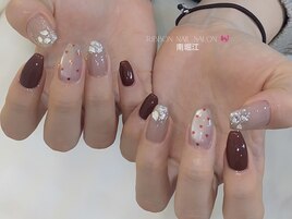 【大人のバレンタインネイル】