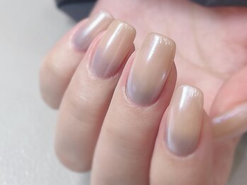 スリーラッシュアンドエルフネイル 下上津役店(threelash&elf.nail)/オーロラミラー/パラジェル