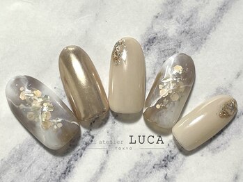 ネイルアトリエルカ(nail atelier LUCA)/R-81 大理石ネイル