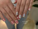 推しカラーのネイル¥8800