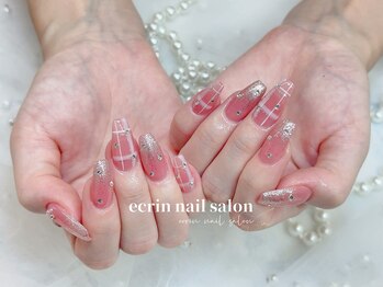 エクラン 錦糸町(ecrin)/#チェックネイル#ワンホンネイル