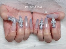 ピオミエルネイル 新宿(pio miel nail)/クロムグレージュネイル