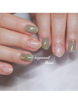 たゆ ネイル(たゆnail)/パラジェル梅雨ネイルデザイン
