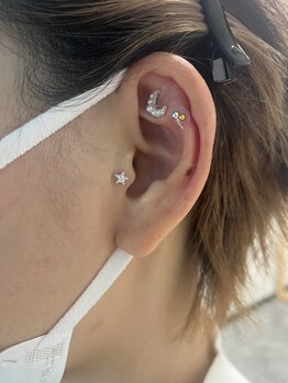 輝 らいと/耳つぼジュエリー片耳3個ずつ