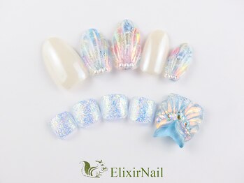 エリクサーネイル 鶯谷(Elixir Nail)の写真/高品質『フット』ジェルがやり放題¥9980！自然のある癒しの店内♪やり放題『ハンド』ジェル90分¥9980も☆