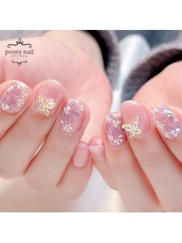 ピオニーネイル(peony nail)/ぷっくりマグフラワー