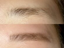 ラボテ(laboT)/アイブロウwax before after