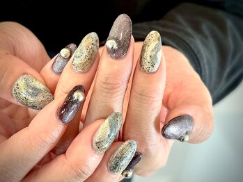 ヌル ネイル 堀江(NURU NAIL HORIE)/COOLニュアンス韓国ネイル☆