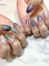 アワージャム(Our Jam)/お盆の江戸切子ネイル