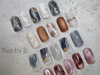 ネイルバイビー(Nail by B)の写真/多彩なデザインでショートネイルでも美しい指先に◎篠崎駅から徒歩2分！完全個室で贅沢なひとときを♪
