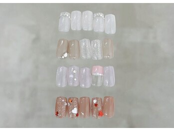ルリア 天神店(loulia)の写真/周りに褒められるガーリーなデザイン多数。フォトギャラ更新中*細部の質感/奥行きにこだわるアートを。