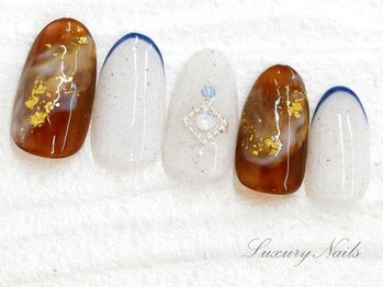 ラグジュアリーネイルズ オオミヤ(Luxury Nails Omiya)/くすみ*ニュアンスデザイン