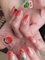 アット ウィル ヘアー ネイル(at will hair nail) お持ち込みアートをご相談しながら仕上げていくのも好きです。