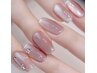 【トップ写真のメニューはこちら☆】マグネット＋ラメライン＋パーツ　¥8380