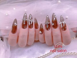 チップ長さ出しリボンネイル