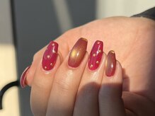 リード ネイル 大府店(LEAD Nail)/ボルドー ゴールド
