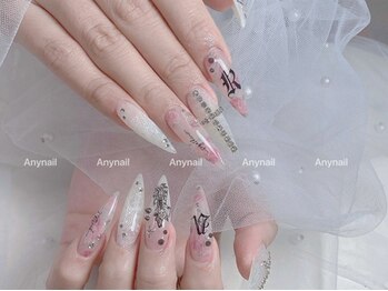 アニーネイル 新大久保(Any Nail)の写真/【朝10時~23時まで営業】お仕事をされている方もシンプル~ワンホンネイルでお洒落な毎日を♪