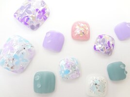 水滴がリアルなアジサイアート