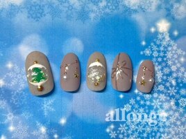 クリスマスオーナメントネイル☆