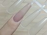【チップ長さ出し】ワンカラーorラメグラデージョンコース　¥8980