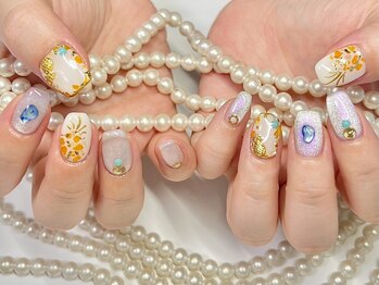 アンドシュシュネイル(&CHOU CHOU nail)/持ち込みアート150分