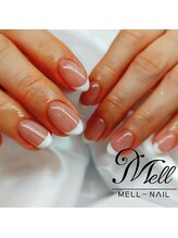 メルネイル(MELL-NAIL)/ホワイトフレンチネイル♪