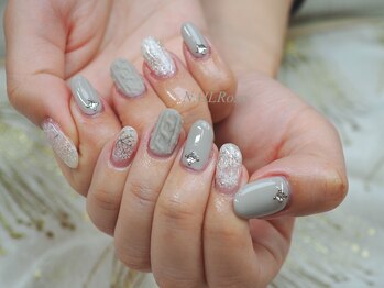 ネイルローズ(NAIL Rose)/ボアニット雪結晶