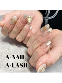エーネイル エーラッシュ(A-NAIL A-LASH)/定額ネイル【倉敷】